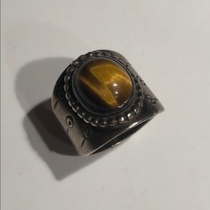 Vintage Sterling Tiger Eye Ring